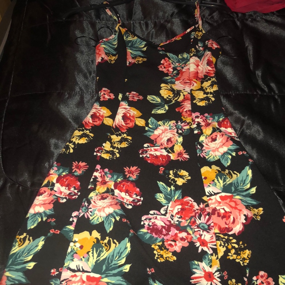 Black Flower Dress